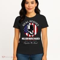 Real Heroes Million Nurse March May 12, 2022 Together We Stand Women's T-Shirt thumb 4