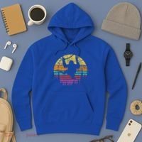 Retro Hanging Monkey Safari Jungle Animal Hoodie thumb 3