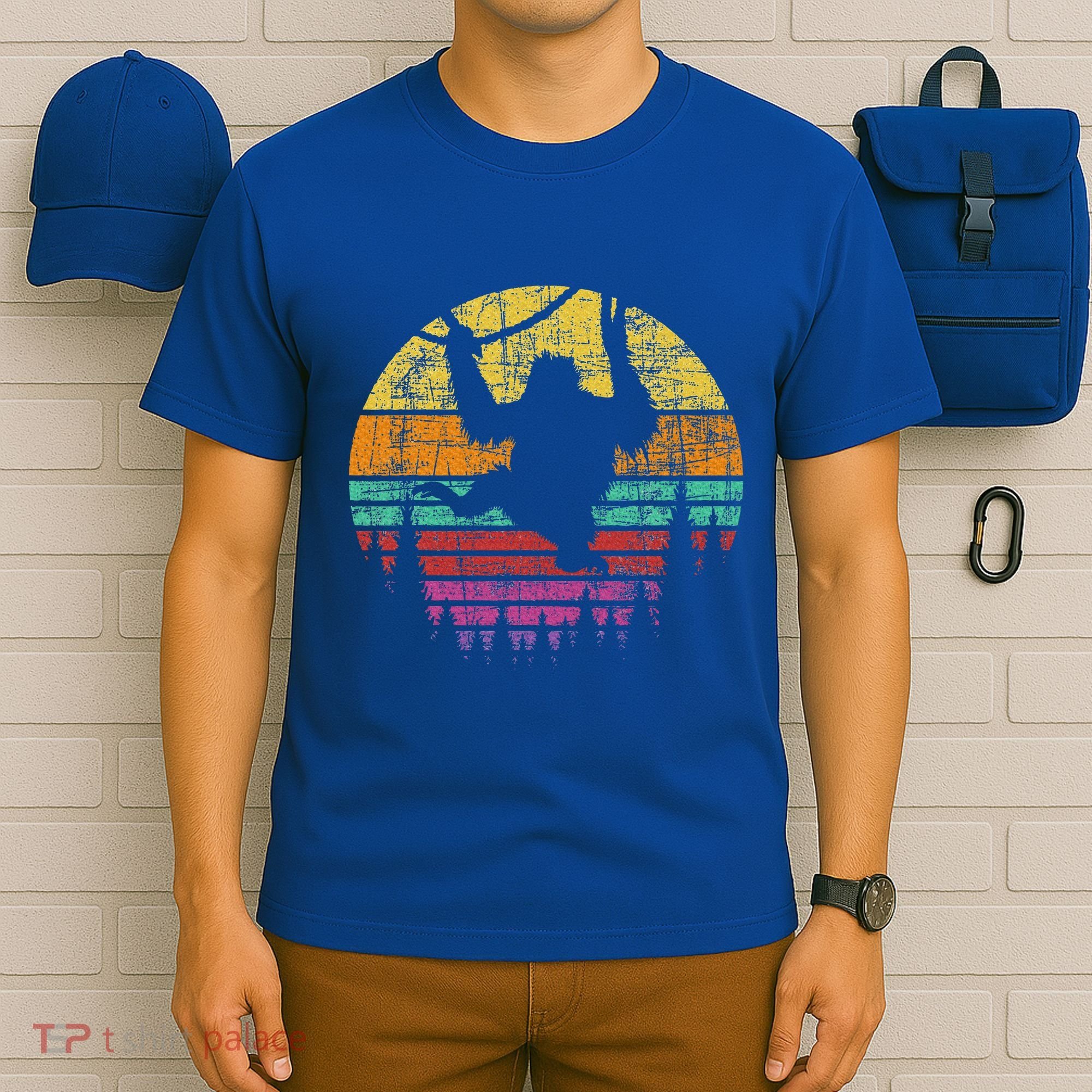 Retro Hanging Monkey Safari Jungle Animal T-Shirt