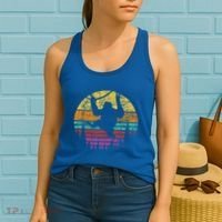 Retro Hanging Monkey Safari Jungle Animal Women's Tank Top thumb 2