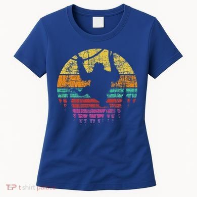 Retro Hanging Monkey Safari Jungle Animal Women's T-Shirt