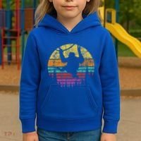 Retro Hanging Monkey Safari Jungle Animal Kids Hoodie thumb 3