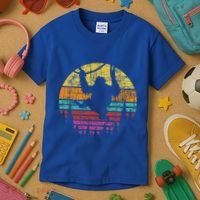 Retro Hanging Monkey Safari Jungle Animal Kids T-Shirt thumb 3