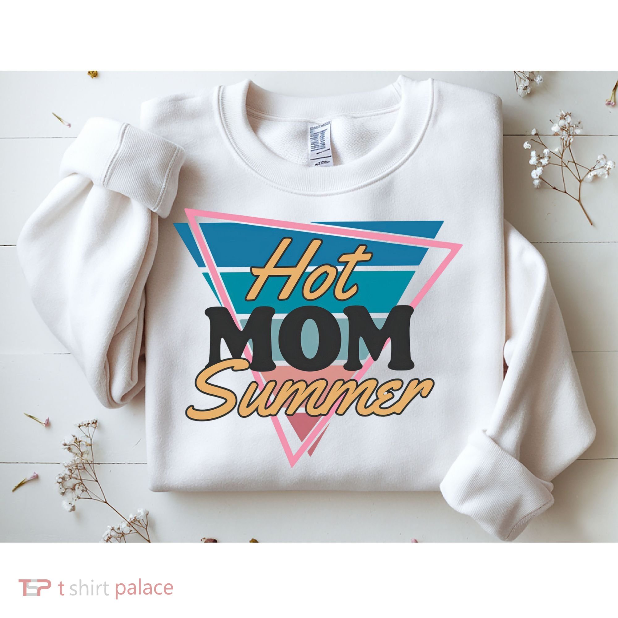Retro Hot Mom Summer 80s Hot Mom Summer Vacation Sweatshirt