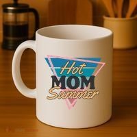 Retro Hot Mom Summer 80s Hot Mom Summer Vacation Coffee Mug thumb 4