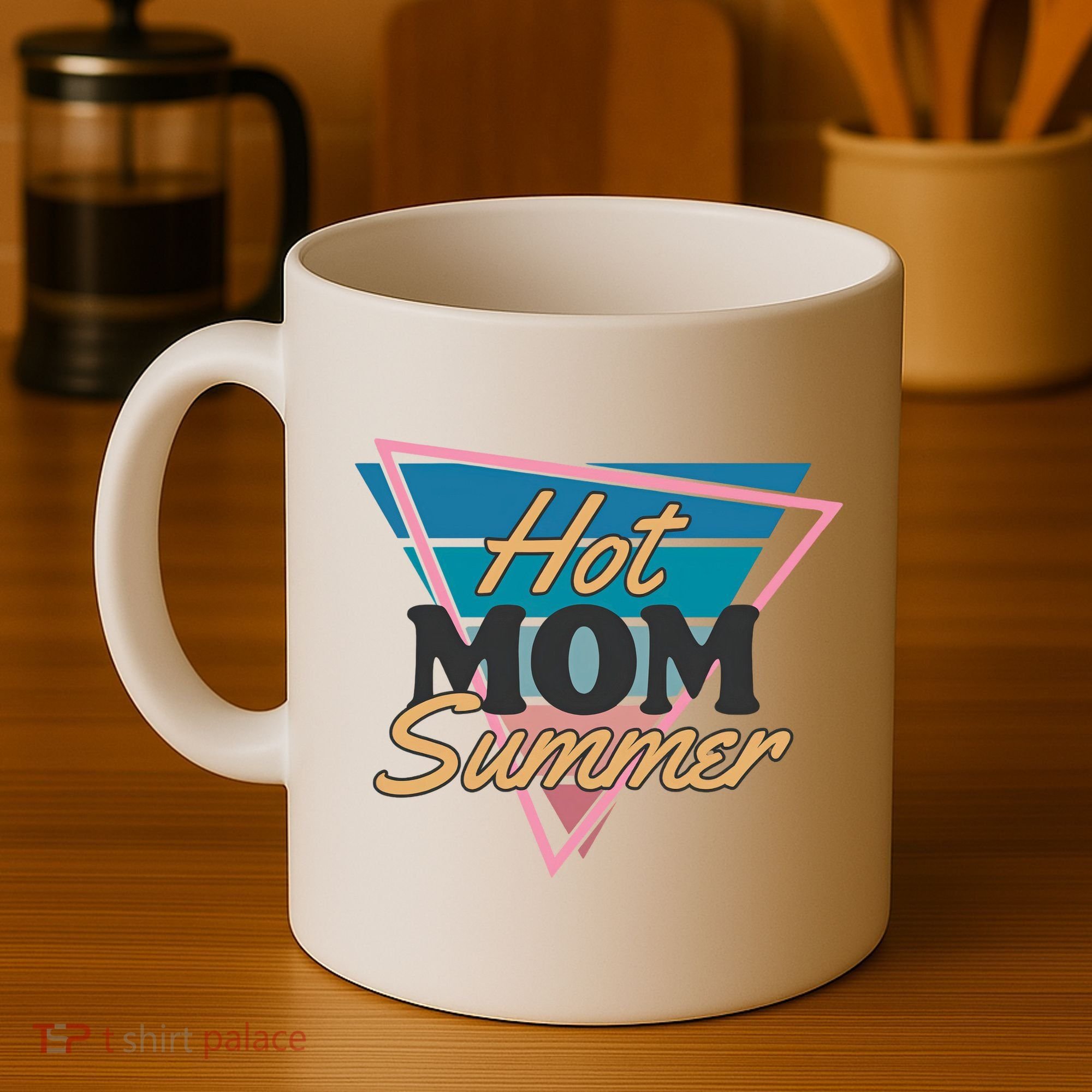 Retro Hot Mom Summer 80s Hot Mom Summer Vacation Coffee Mug