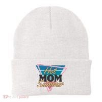 Retro Hot Mom Summer 80s Hot Mom Summer Vacation Beanie thumb 0
