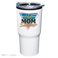 Retro Hot Mom Summer 80s Hot Mom Summer Vacation Tumbler thumb 0