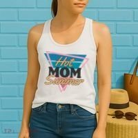 Retro Hot Mom Summer 80s Hot Mom Summer Vacation Women's Tank Top thumb 2