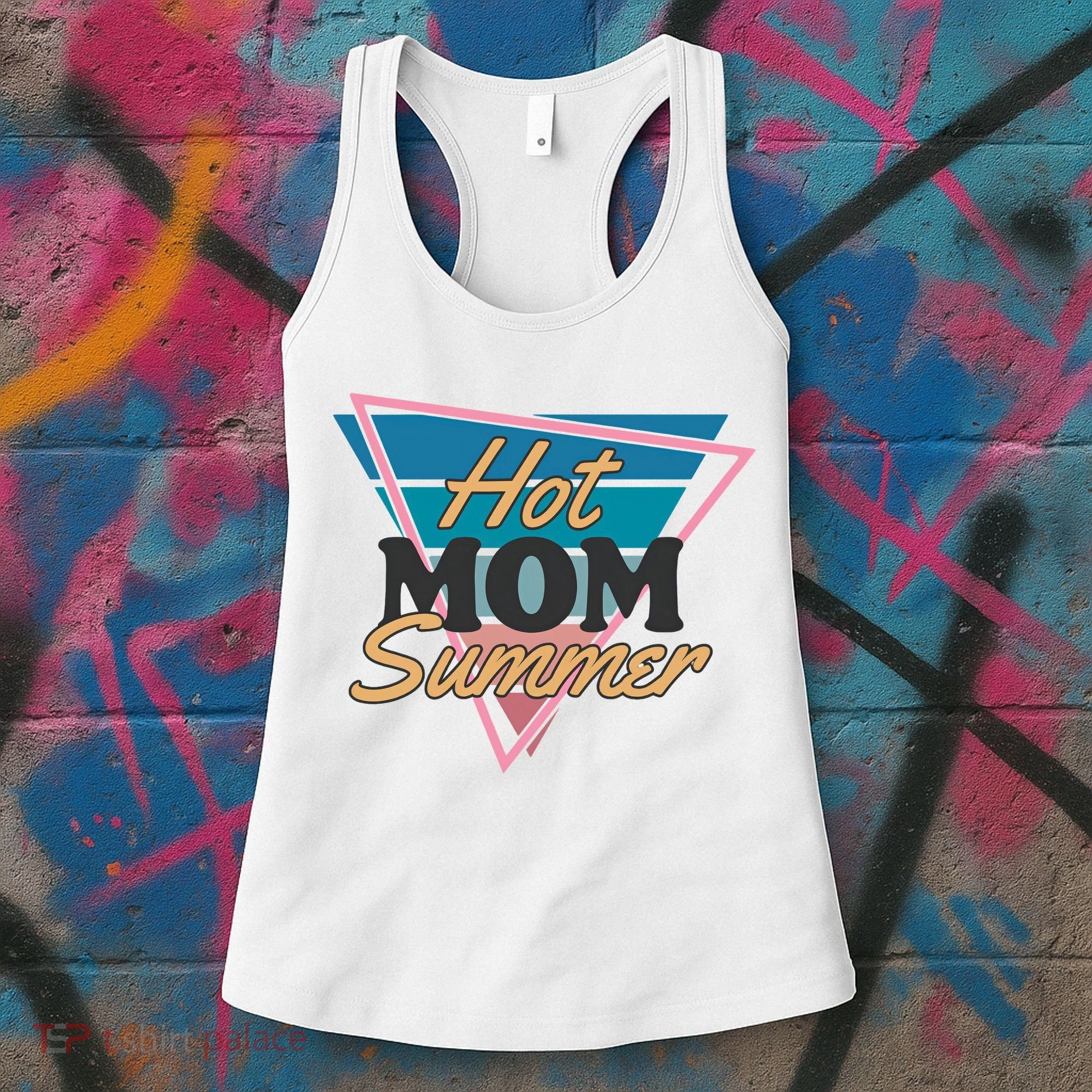 Retro Hot Mom Summer 80s Hot Mom Summer Vacation Women's Tank Top
