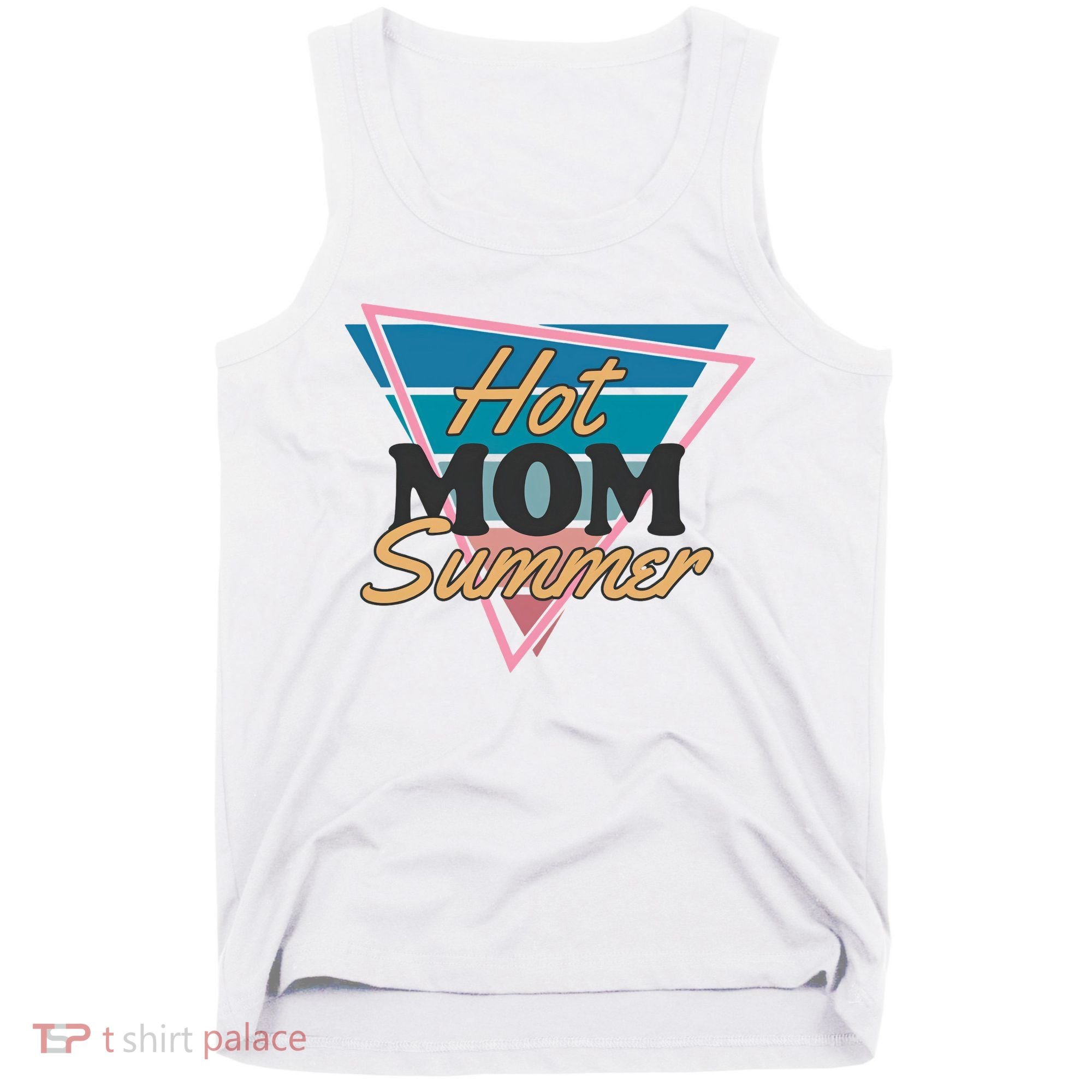 Retro Hot Mom Summer 80s Hot Mom Summer Vacation Tank Top
