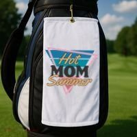 Retro Hot Mom Summer 80s Hot Mom Summer Vacation Golf Towel thumb 2