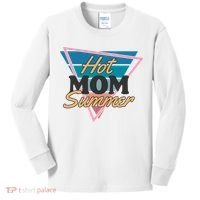 Retro Hot Mom Summer 80s Hot Mom Summer Vacation Kids Long Sleeve Shirt thumb 0