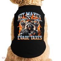 Raccoon Hit Maxes Evade Taxes Doggie Tank thumb 0
