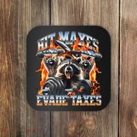 Raccoon Hit Maxes Evade Taxes Coaster thumb 0
