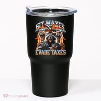 Raccoon Hit Maxes Evade Taxes Tumbler thumb 0