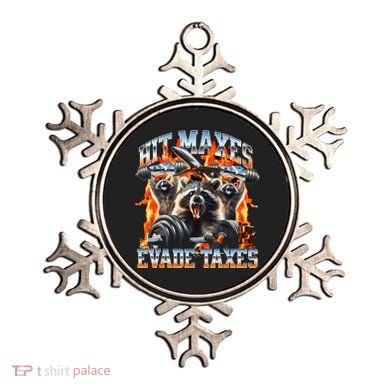 Raccoon Hit Maxes Evade Taxes Ornament