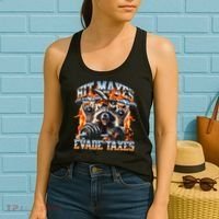 Raccoon Hit Maxes Evade Taxes Women's Tank Top thumb 2