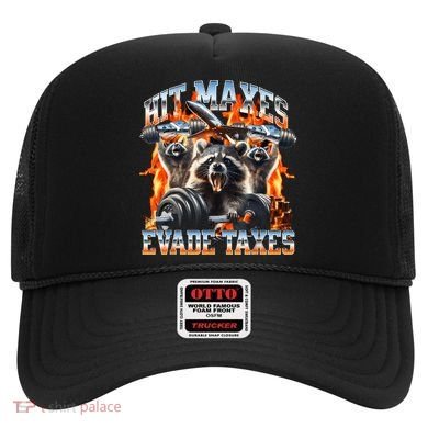 Raccoon Hit Maxes Evade Taxes Hat