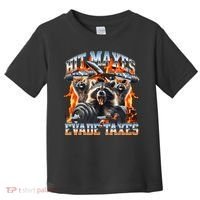 Raccoon Hit Maxes Evade Taxes Toddler T-Shirt thumb 0