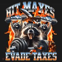 Raccoon Hit Maxes Evade Taxes Visor thumb 3