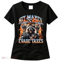 Raccoon Hit Maxes Evade Taxes Women's T-Shirt thumb 0