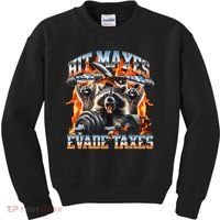 Raccoon Hit Maxes Evade Taxes Kids Sweatshirt thumb 0