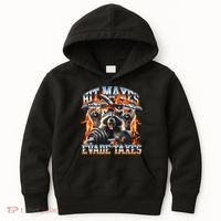 Raccoon Hit Maxes Evade Taxes Kids Hoodie thumb 0