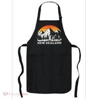 Retro Hiking Mountains New Zealand Apron thumb 0