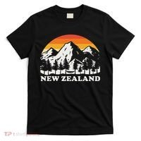 Retro Hiking Mountains New Zealand T-Shirt thumb 0