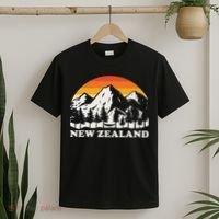 Retro Hiking Mountains New Zealand T-Shirt thumb 2