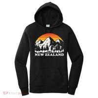 Retro Hiking Mountains New Zealand Women's Hoodie thumb 0