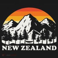 Retro Hiking Mountains New Zealand Women's Hoodie thumb 2