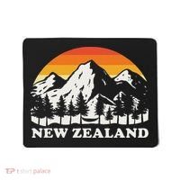 Retro Hiking Mountains New Zealand Mousepad thumb 0