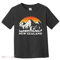 Retro Hiking Mountains New Zealand Toddler T-Shirt thumb 0