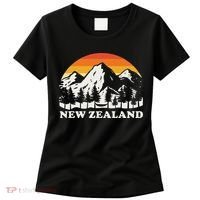 Retro Hiking Mountains New Zealand Women's T-Shirt thumb 0