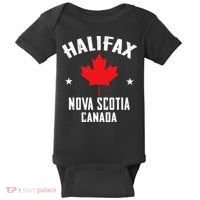 retro Halifax nova scotia canada flag Baby Bodysuit thumb 0