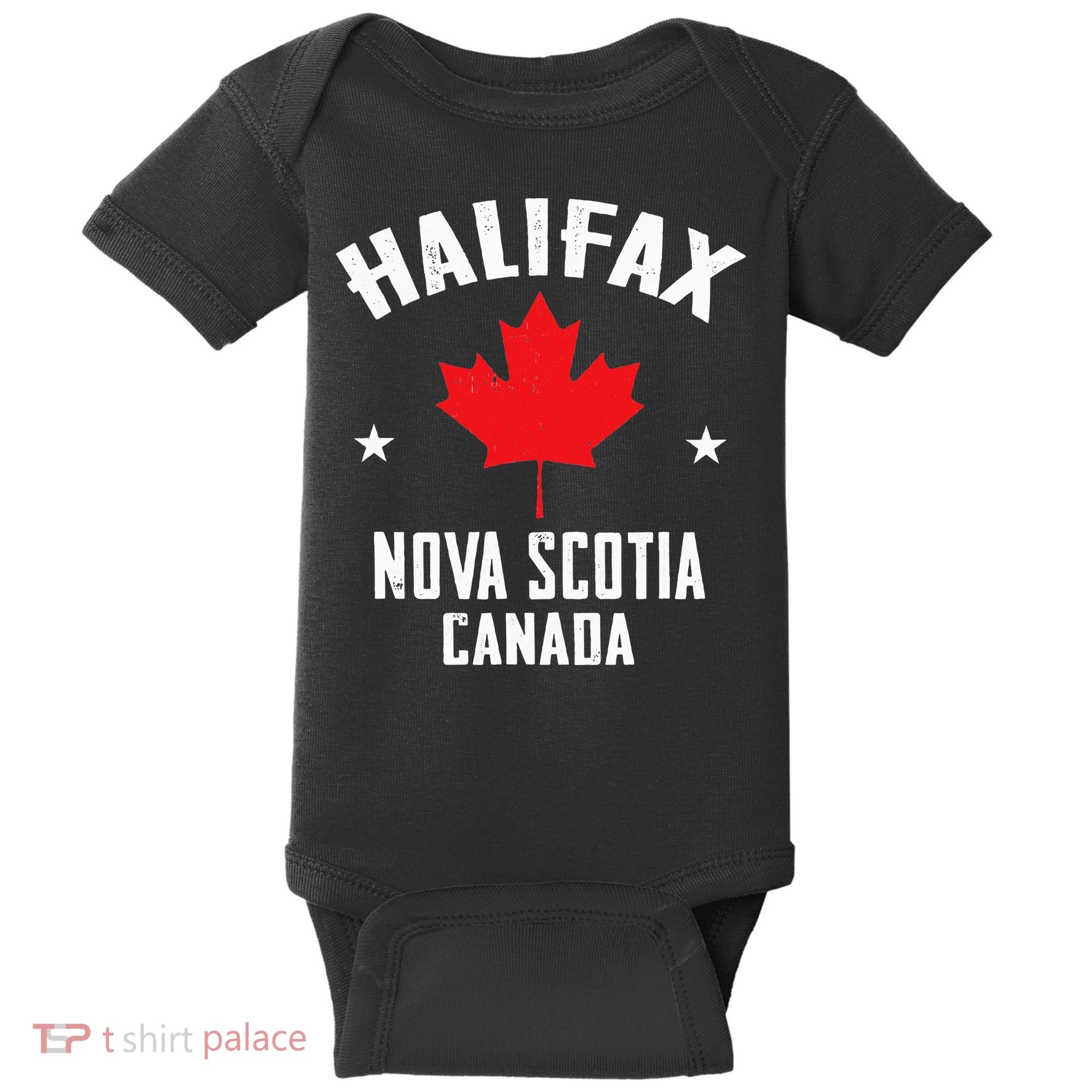 retro Halifax nova scotia canada flag Baby Bodysuit