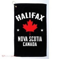 retro Halifax nova scotia canada flag Golf Towel thumb 0