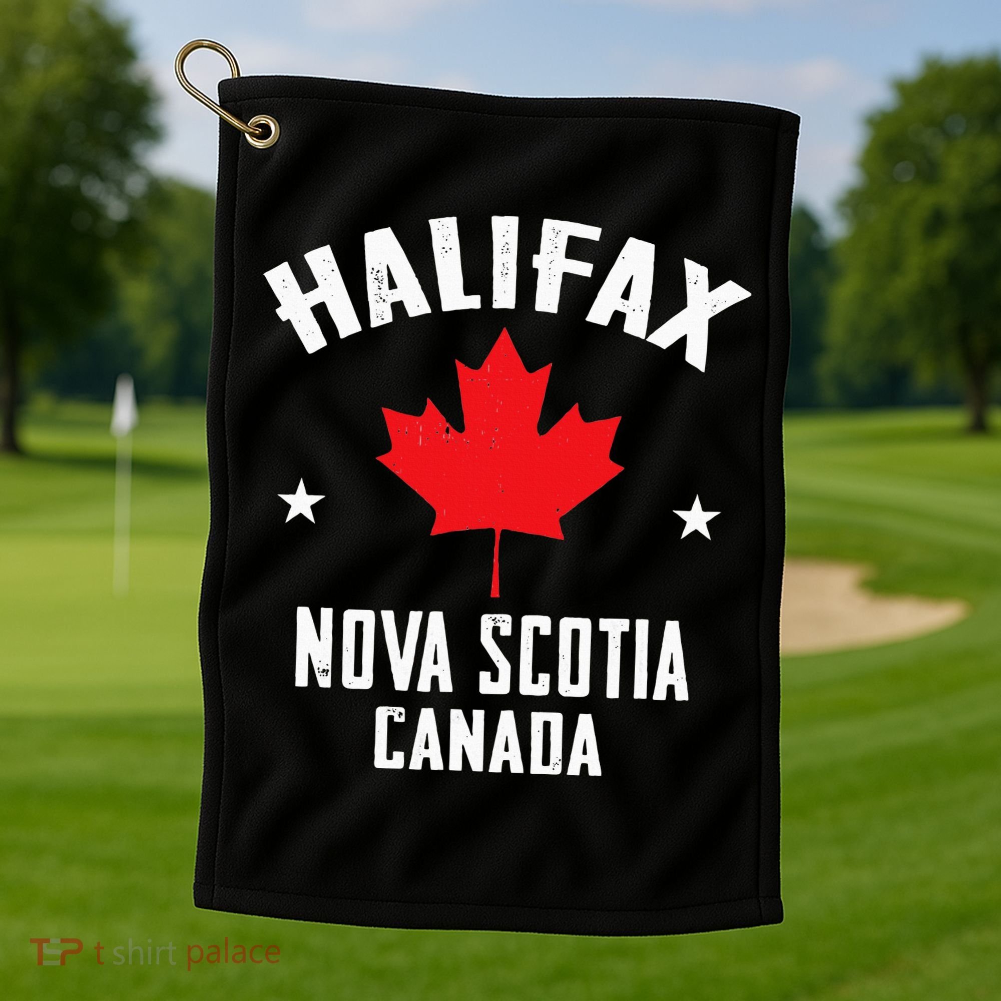 retro Halifax nova scotia canada flag Golf Towel