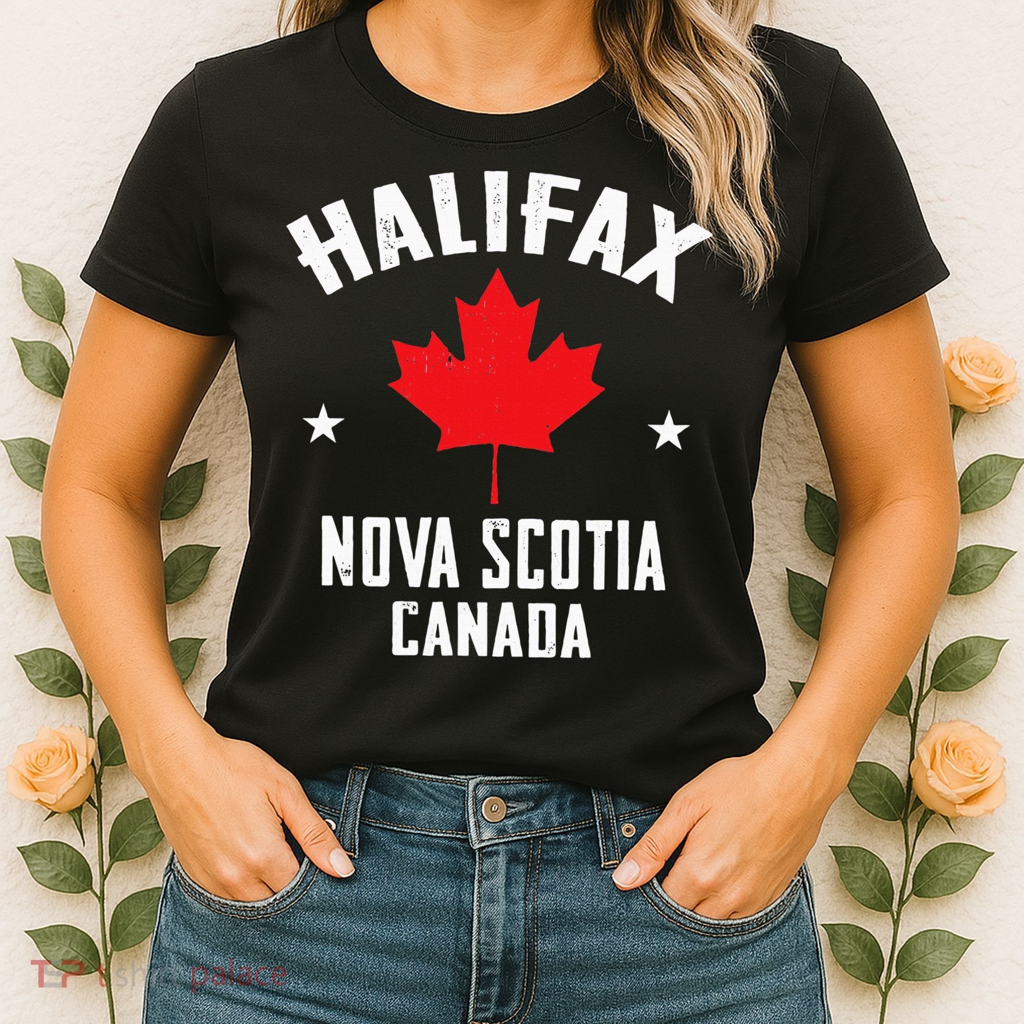 retro Halifax nova scotia canada flag Women's T-Shirt