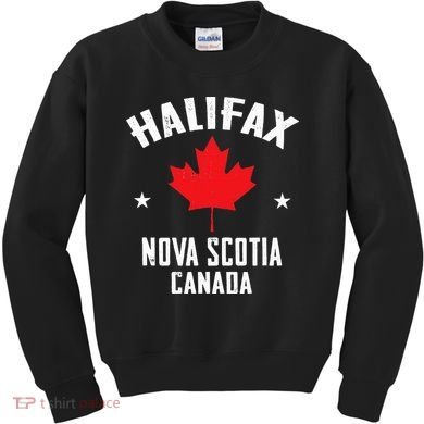 retro Halifax nova scotia canada flag Kids Sweatshirt