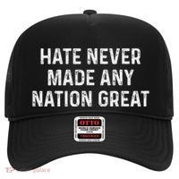 Retro Hate Never Made Any Nation Great Racial Equality Hat thumb 0