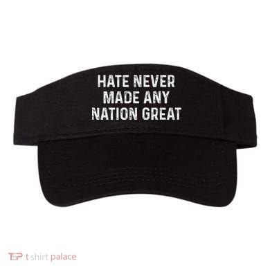 Retro Hate Never Made Any Nation Great Racial Equality Visor