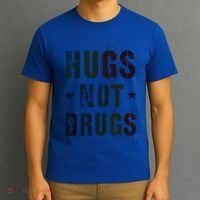 Rockin Hugs Not Drugs Clean Fun Na Family Vibes Funny Gift T-Shirt thumb 3