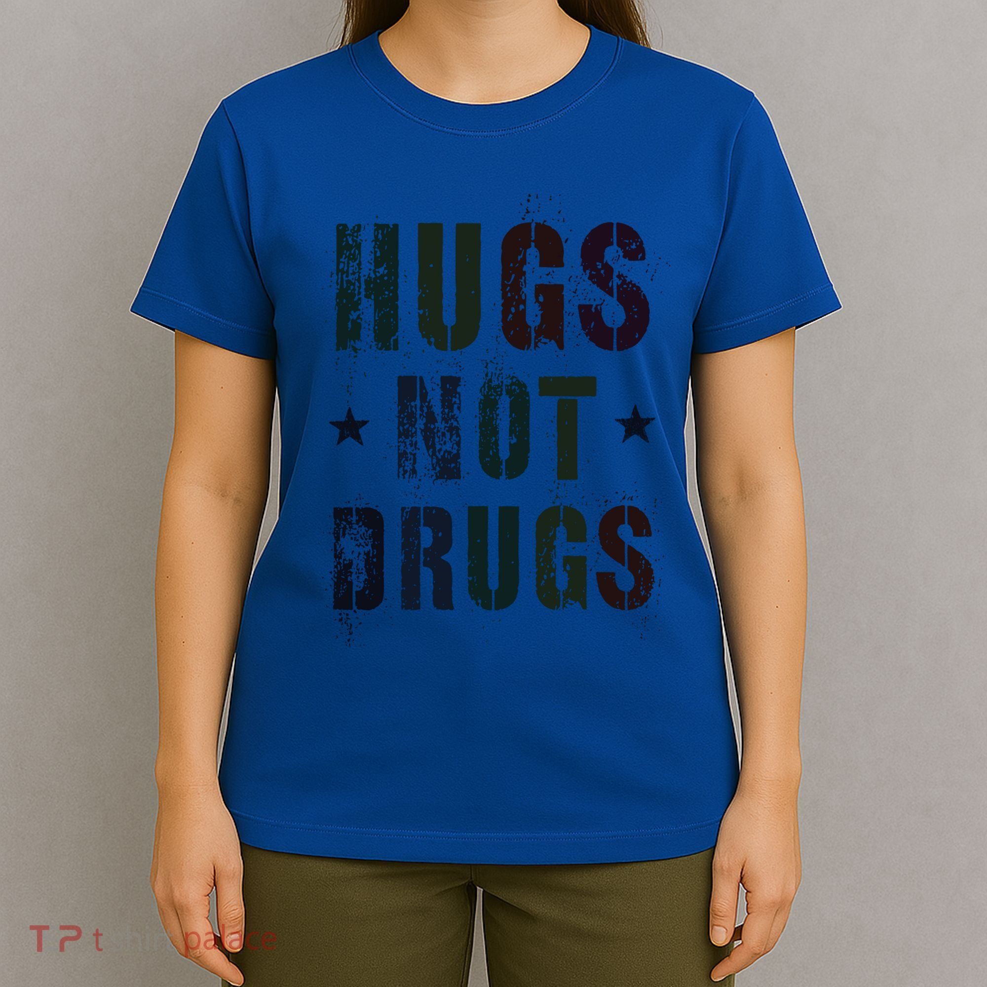 Rockin Hugs Not Drugs Clean Fun Na Family Vibes Funny Gift T-Shirt