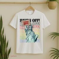 Resist Hands Off Vintage We The People American Flag Protest  T-Shirt thumb 2