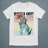Resist Hands Off Vintage We The People American Flag Protest  T-Shirt thumb 5