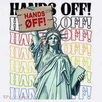 Resist Hands Off Vintage We The People American Flag Protest  T-Shirt thumb 7