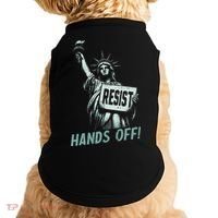 Resist Hands Off Statue Liberty Civil Rights Women Doggie Tank thumb 0